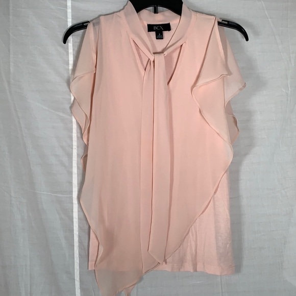 BCX sleeveless top with flowy overlay - Picture 1 of 7